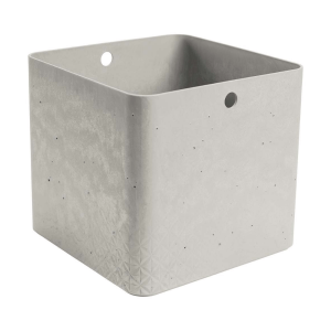 Škatla beton kvadratna XL siva